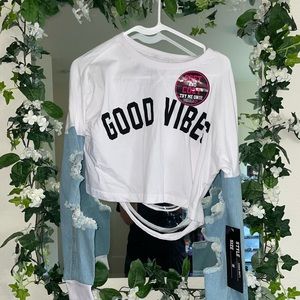 Good vibes crop top